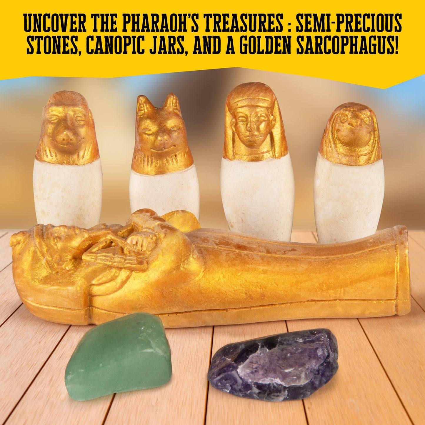 Thames & Kosmos I Dig It! Treasure - Egyptian Artifacts Excavation Kit | Explore Archaeology, Ancient Egypt & Hieroglyphics | Dig Out Collectible