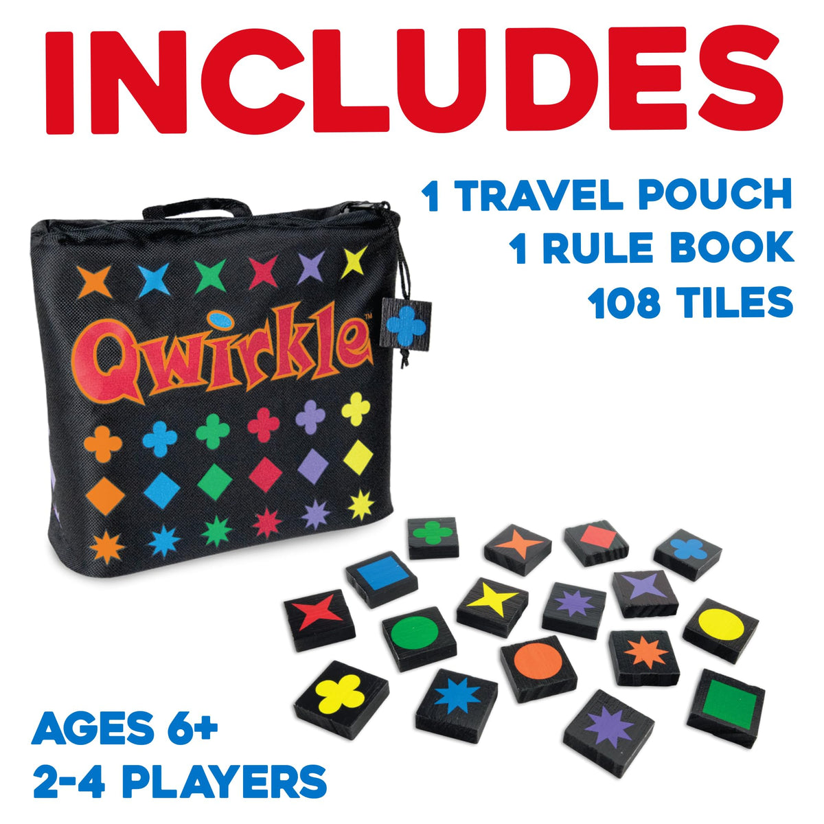 MindWare Travel Qwirkle Strategy Tile Board Game for 2-4 Players