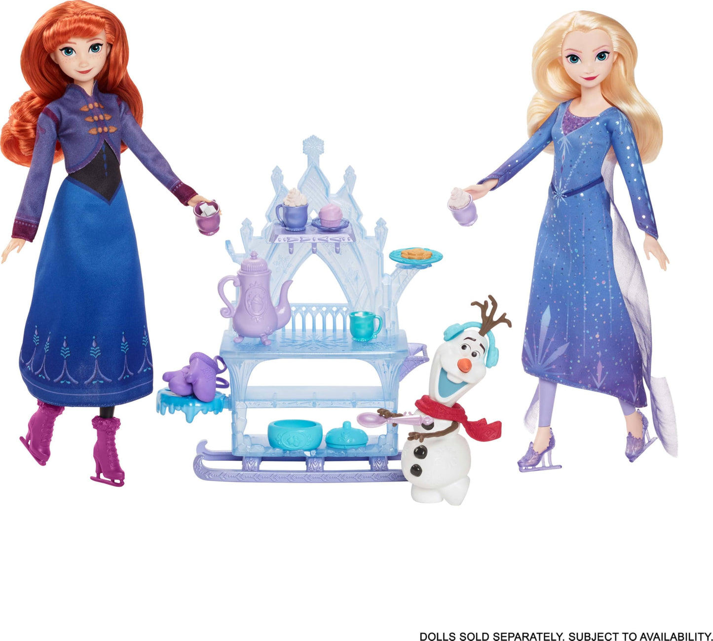 Mattel Disney Frozen Olaf Doll & Accessories, Treat Sled Playset with Cart, Food & More Inspired by Frozen: Winter Festival