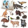 Volnau Animal Toys Figurines 12PCS Australian Figures for Kids Christmas Decoration Gift Preschool Educational Zoo Pack Kangaroo Koala Bear Emu Safari