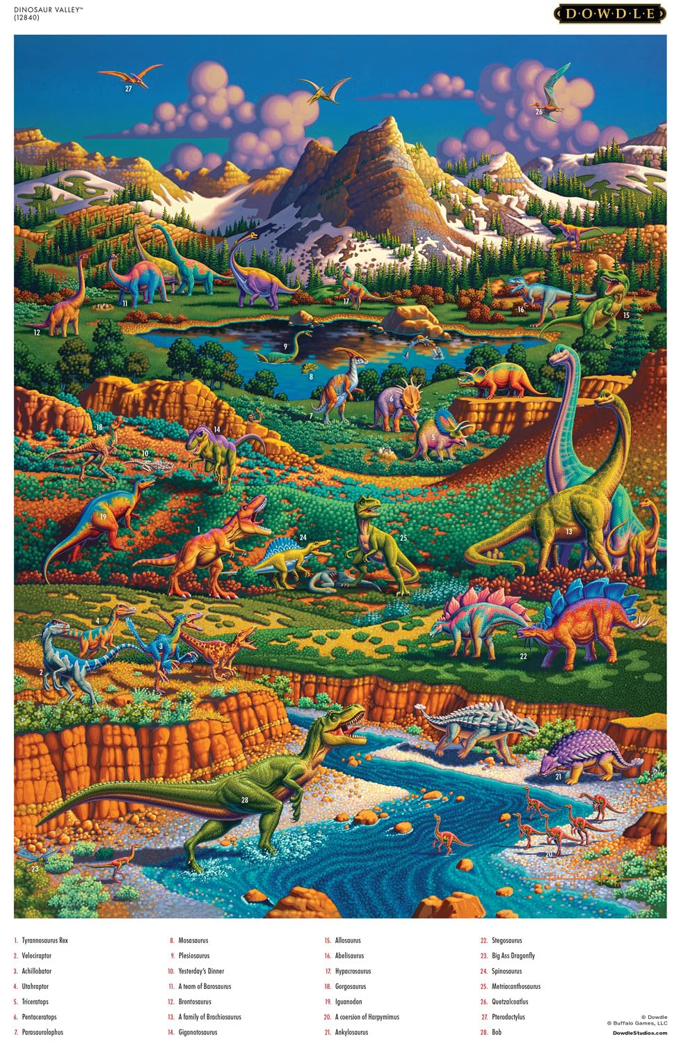 Buffalo Games - Eric Dowdle Dinosaur Valley - 1000 Piece Puzzle for Adults