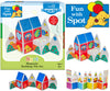 CreateOn Fun with Spot Magnetic Tiles, Building Set for Kids, Magnetic Tiles, Kids’ Building Toys, STEM Toys for Boys and Girls Ages 3+, 24-Piece Set