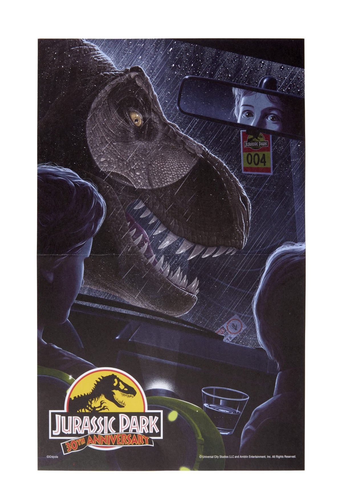 Crayola Art with Edge Jurassic Park Coloring Pages (28pgs), Adult Coloring, Jurassic Park Merchandise, Gift for Teens