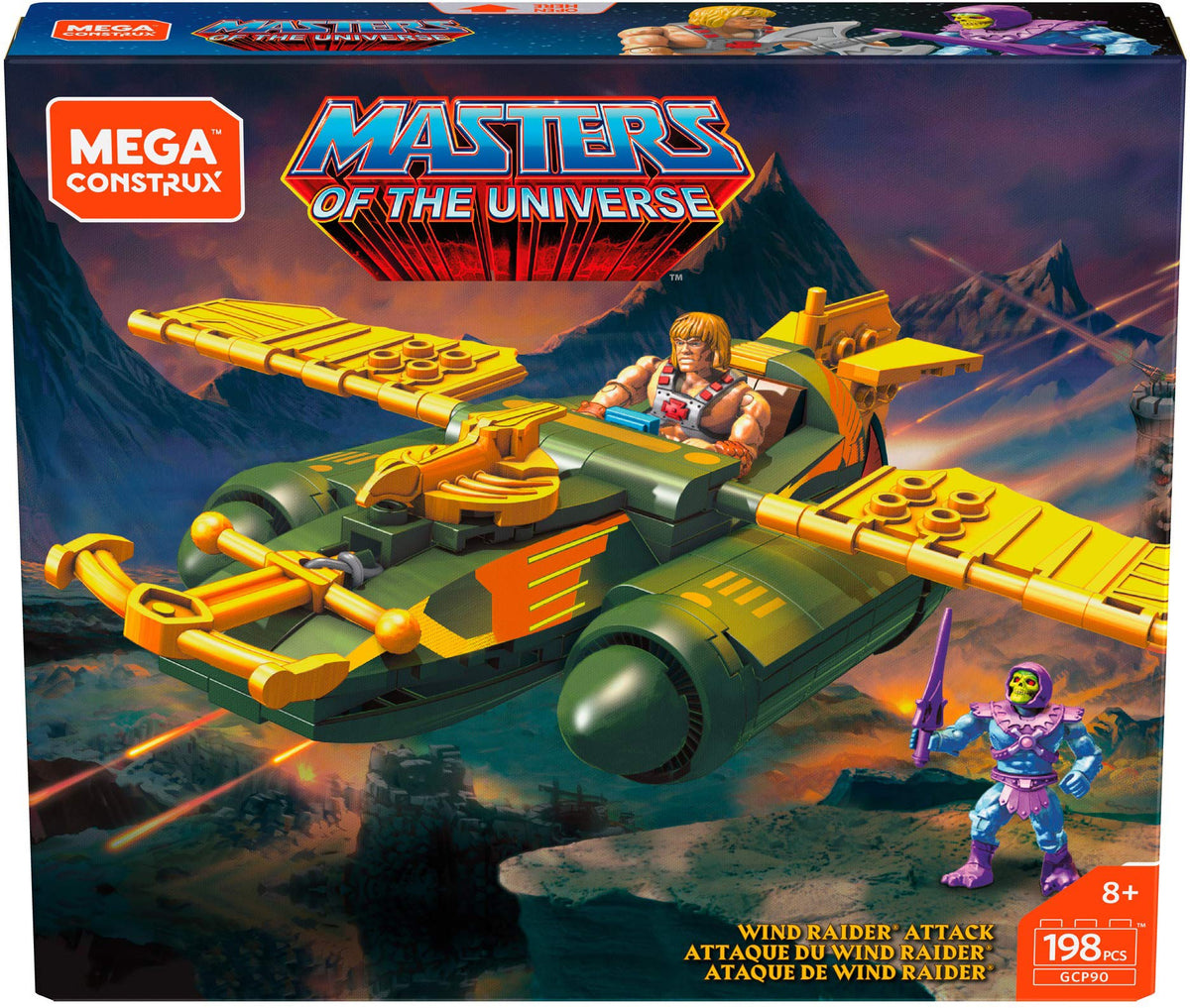 Mega Construx Heroes Wind Raider Attack Micro Action Figure Building Set
