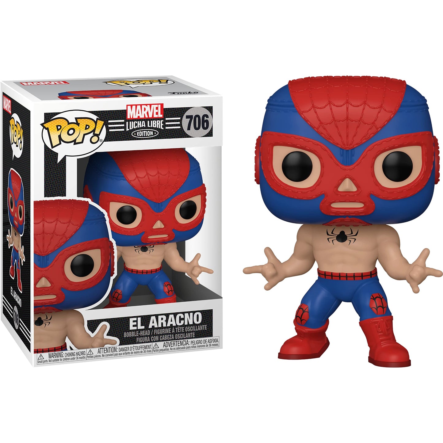 El Arachno (Spid e r-M a n ): Fun ko P o p ! Vinyl Figurine Bundle with 1 Compatible 'ToysDiva' Graphic Protector (706-53862 - B)