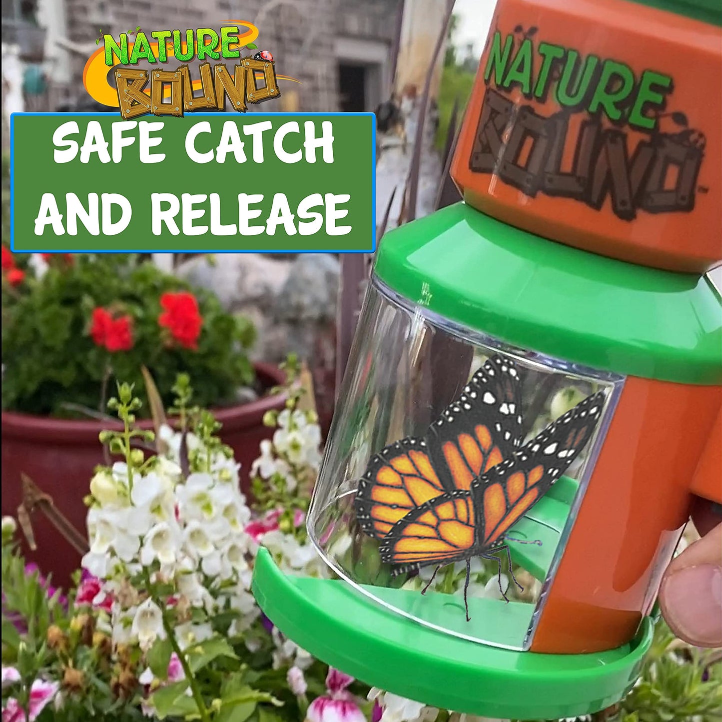 Nature Bound Bug Catcher and Viewer for Outdoor Exploration of Insects - Includes Handy Trigger Design - for Boys and Girls Medium
