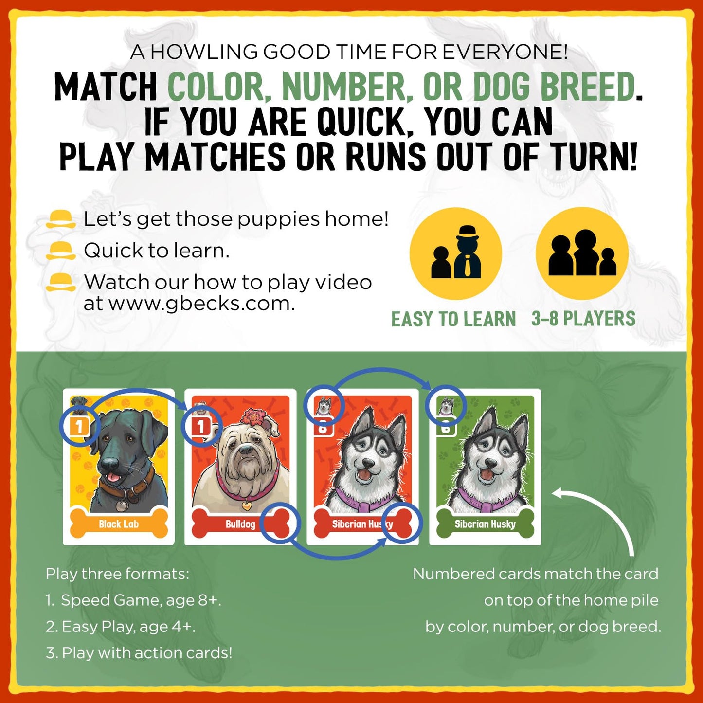 Grandpa Beck's Games Nuts About Mutts - Family-Friendly Hand-Elimination Card Game - for Kids, Teens, and Adults - from The Creators of Cover Your