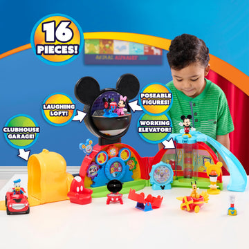 Disney Jr. Mickey Mouse Clubhouse Deluxe 28-inch Playset, Lights and Sounds