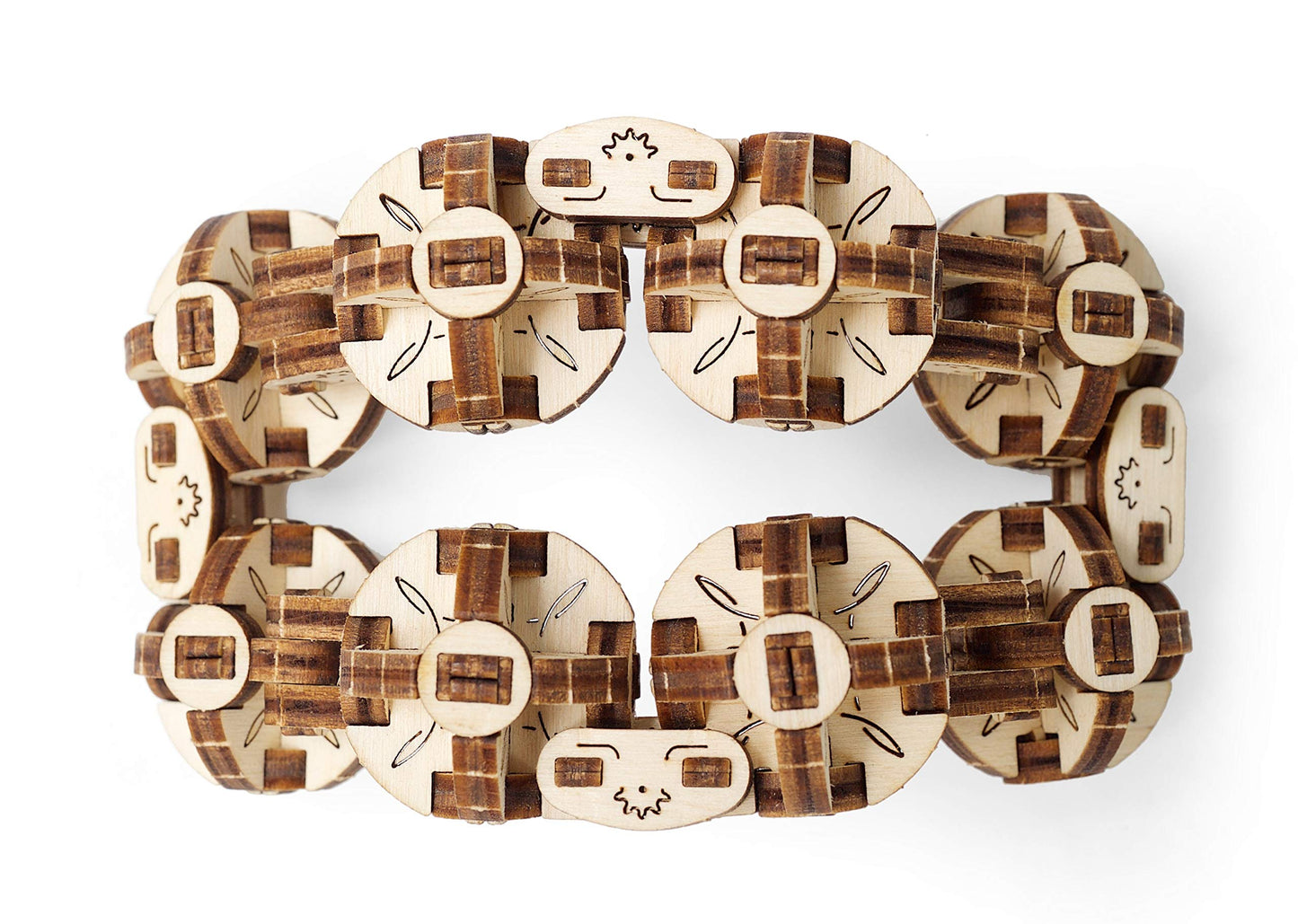 UGEARS Flexi-Cubus Brainteaser, 3D Mechanical Model, Wooden Puzzle - Ideal Gift for Adults and Teens