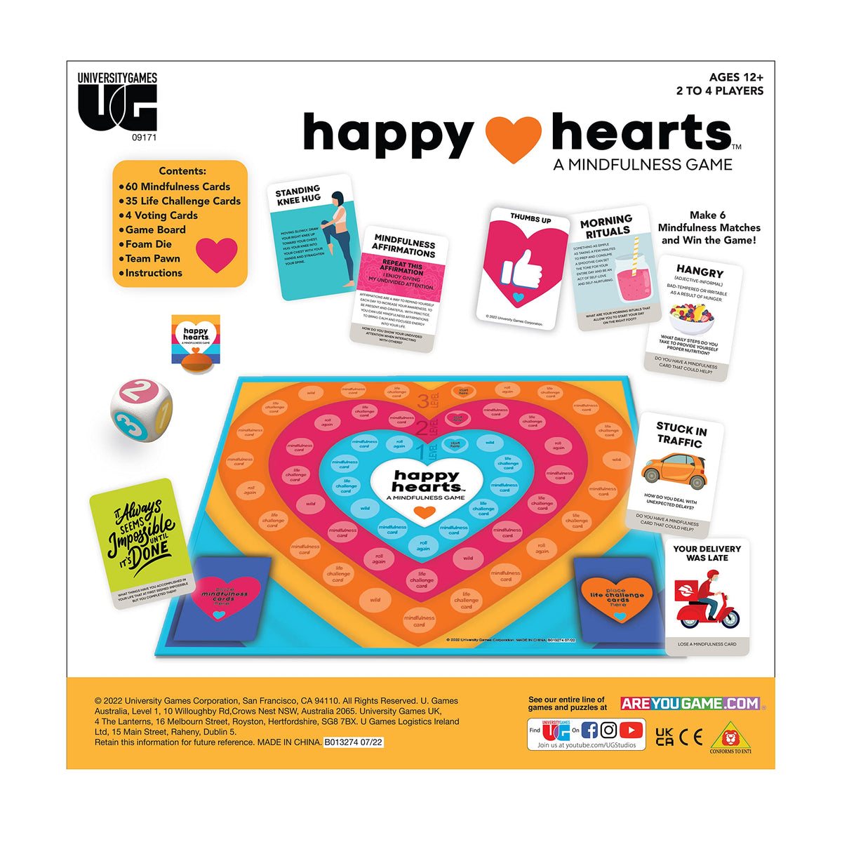 Mindfulness Card Game, Self-Care & Conversation Game, Ages 12+