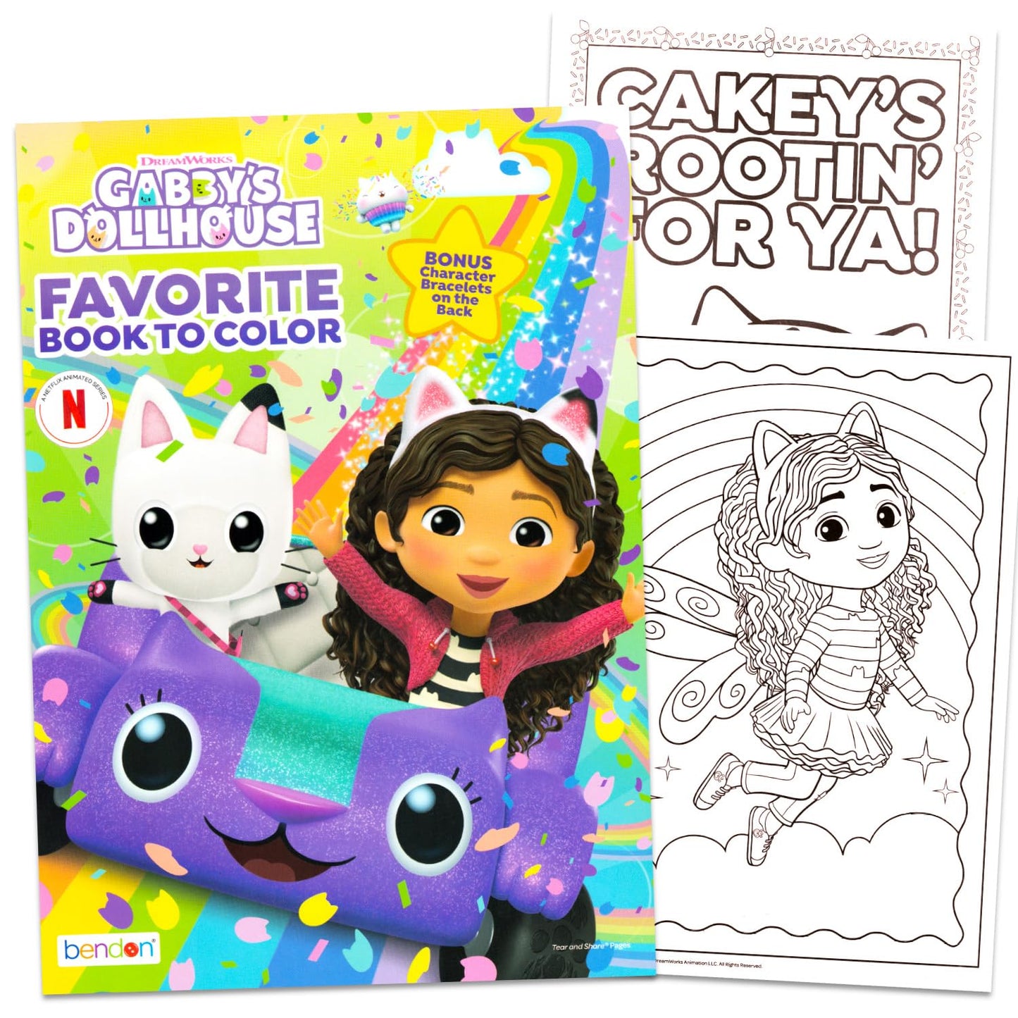 DreamWorks Gabby's Dollhouse Coloring and Activity Book Set - 32 Cartoon Coloring Pages, Activity Sheets, Game, Puzzles, More | Gabby's Dollhouse