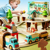 iPlay, iLearn 62PCS Kids Construction Track Toy Train Set, Kids Gift 3-7
