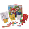 Innovative Designs Mario Brothers Super Mario Deluxe Activity Set with Carrying Tin, Coloring Sheets, Tattoos, Stickers, & Art Supplies
