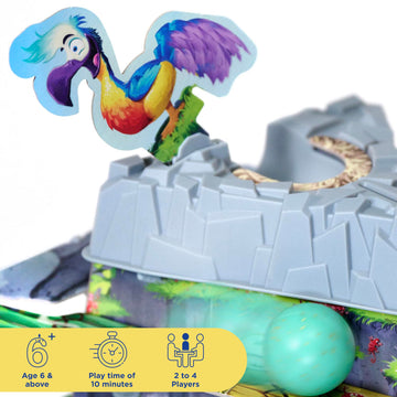 Thames & Kosmos Dodo | Cooperative Family Board Game | Race Against a Rolling Egg | Memory, Dexterity & Teamwork | 2-4 Players | Ages 6+ |