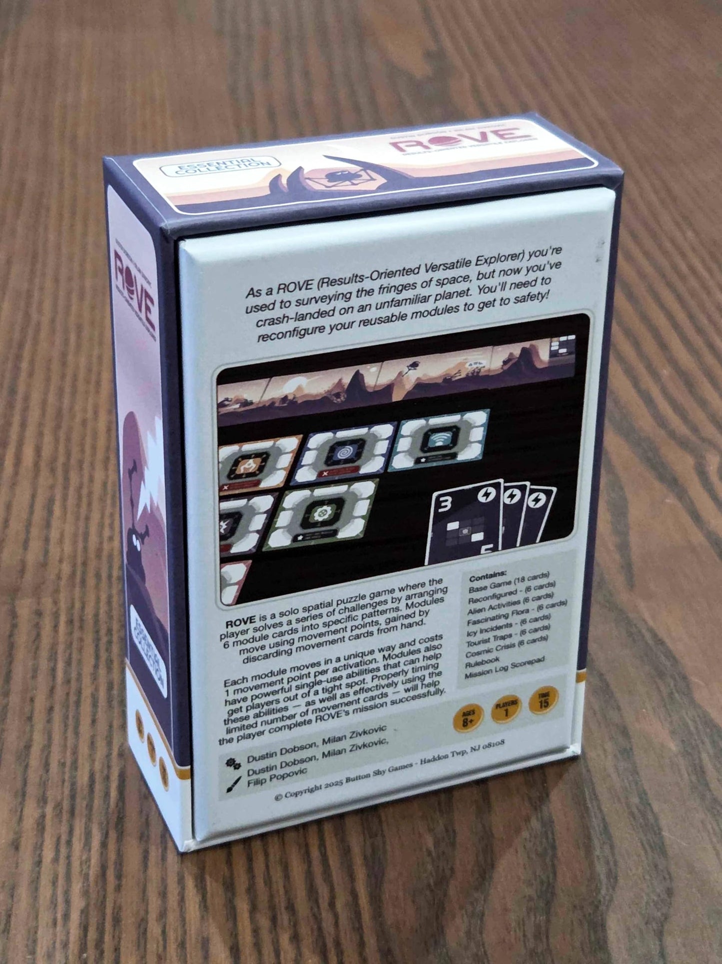 Rove by Button Shy Games | for Ages 8+ | 1 Player Game | 15 Minute Playing Time | Modular Robot Strategy Game with Base Game & 6 Expansions