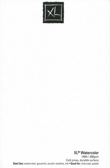 2 Pack XL Series Watercolor Paper Pad 9" x 12" Bundle with Try Me Watercolor Paintbrush Set- Cold Press 140lb 300gsm Includes (2) 30 Sheet Packs & 7pc