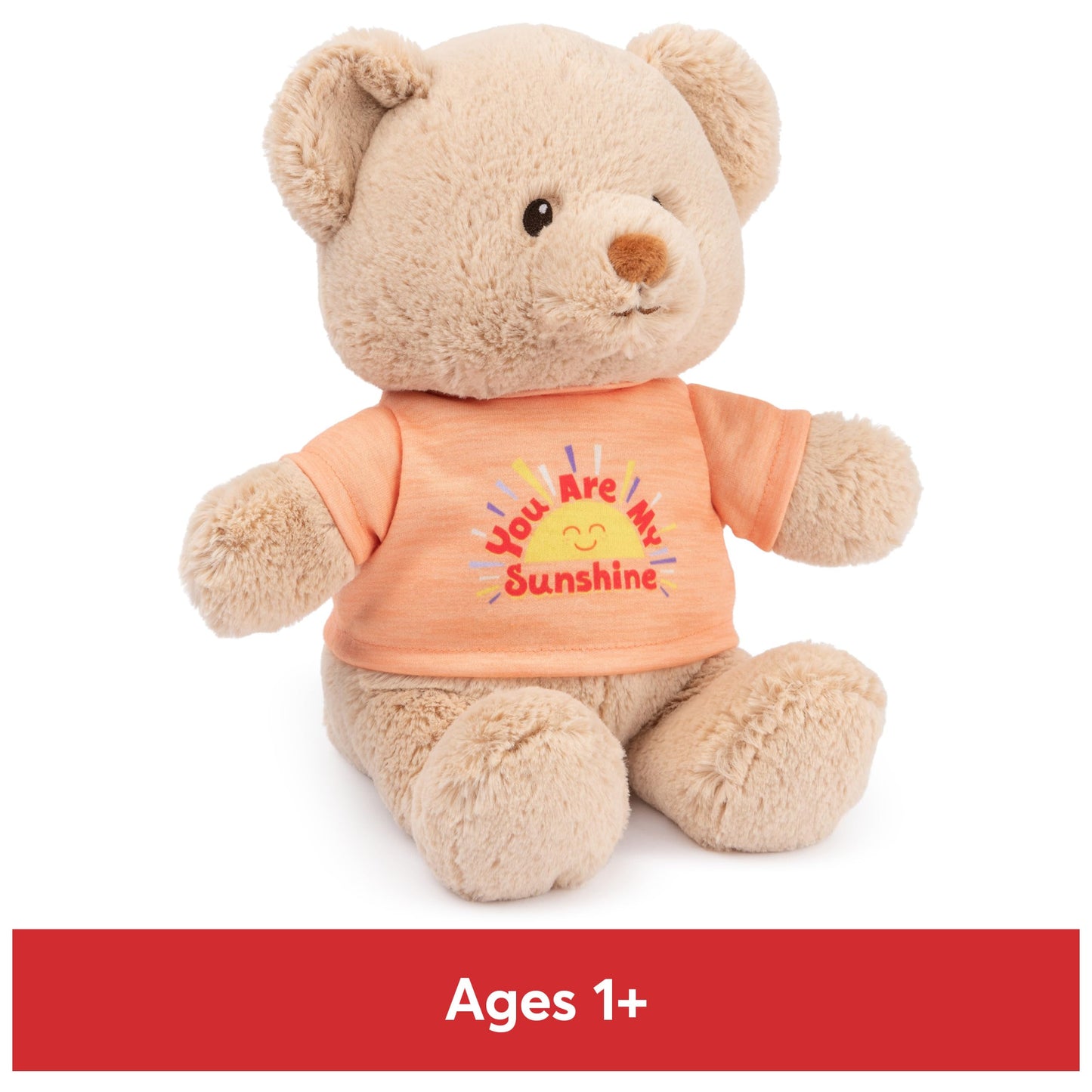GUND Sustainably Soft “You are My Sunshine” 12" Bear with T-Shirt, Ages 0+
