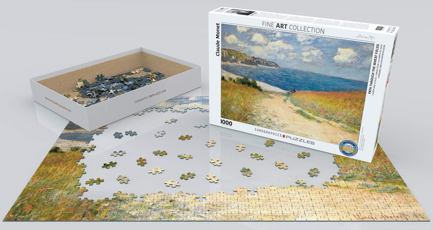 Eurographics Chemin dans les Bles by Claude Monet 1000-Piece Puzzle