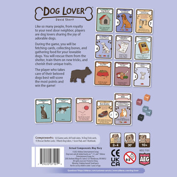 AEG Dog Lover | Family Card Drafting Set Collection Game | Rescue Beloved Dogs & Train New Tricks | 2-4 Players | Ages 10+ | 30 Minute Playtime