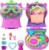 Polly Pocket JKC50 Watermelon Kitten Travel Toy Set with 1 Mini Figure, Animal, Cup Carousel, Rocking Swing and Accessories with Fruit Theme