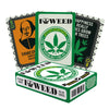 AQUARIUS Weed Playing Cards - Weed Themed Deck of Cards for Your Favorite Card Games - Weed Merchandise & Collectibles - Poker Size with Linen Finish