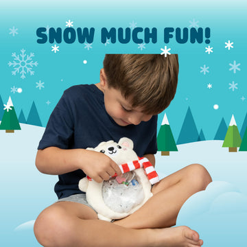 Chuckle & Roar Seek & Find Plush Polar Bear Game - Ages 3+, Multicolor, 1 Plush, 20 Cards - Portable Travel Toys - Screen Free Sensory Toys