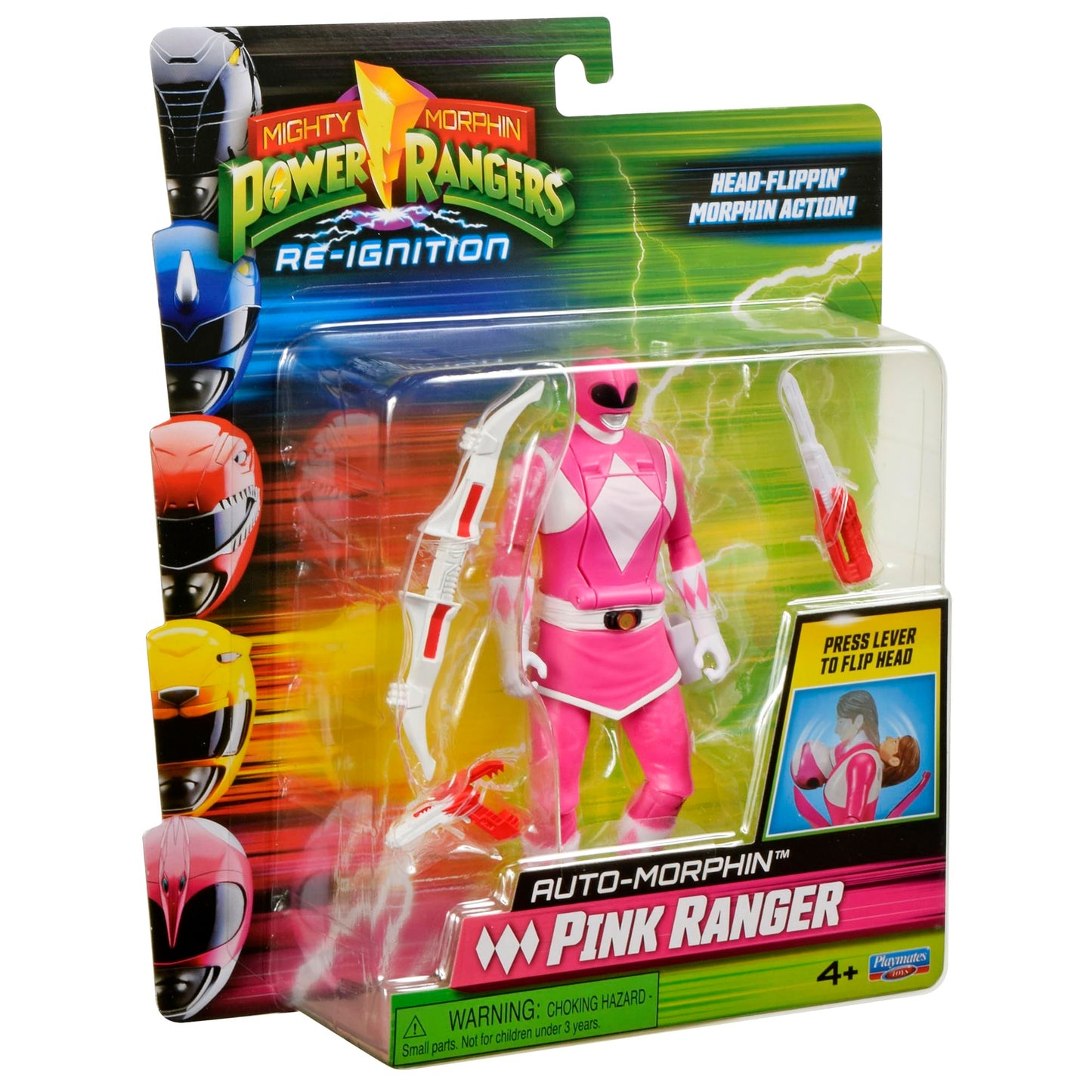 Power Rangers Mighty Morphin Re-Ignition - Auto-Morphin Pink Ranger Action Figure by Playmates Toys