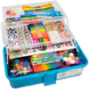 Olly Kids Craft Kits Library in a Plastic Craft Box Organizer- Craft and Art Supplies for Kids Ages 4 5 6 7 8 9 10 11 &12 Year Old Boys & Girls