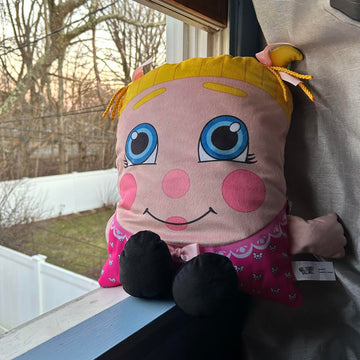 Pillow People: Sweetie Pie Dreams Plush -2-in-1 Toy & Pillow, 80s Nostalgic Plush Pal Reimagined, Soft Stuffed Rectangular Character, Nap-Play Design