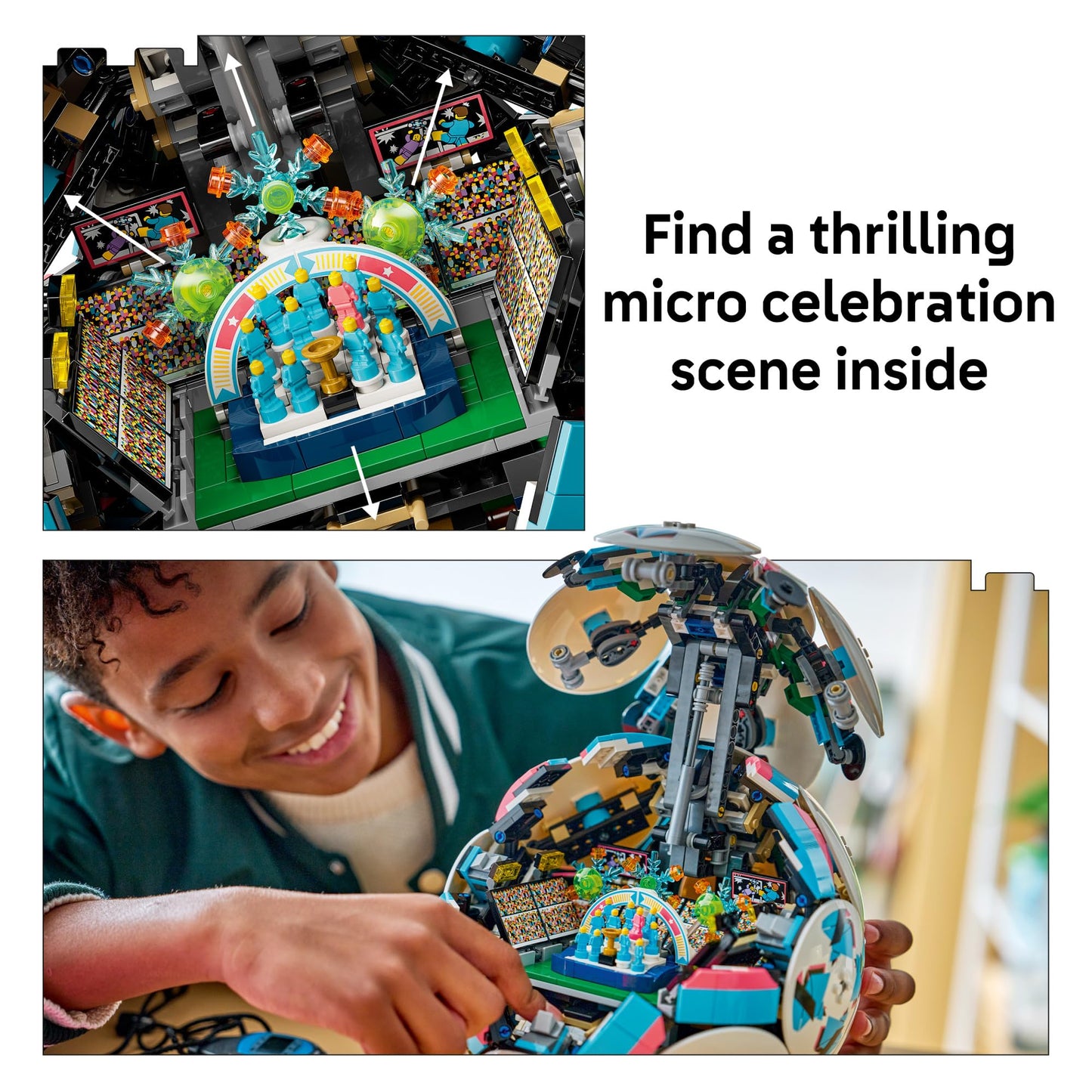 LEGO Editions Soccer Ball - Building Toy for Kids - Collectible Sports Decor for Boys & Girls, Ages 10+ - Includes Micro Stadium - Gift for Birthdays
