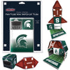 CreateOn NCAA Fan-Tiles Magnetic Match-Up Tiles for Michigan State Spartans Fans, 17-Piece Building for Kids & Adults, Officially Licensed NCAA Team