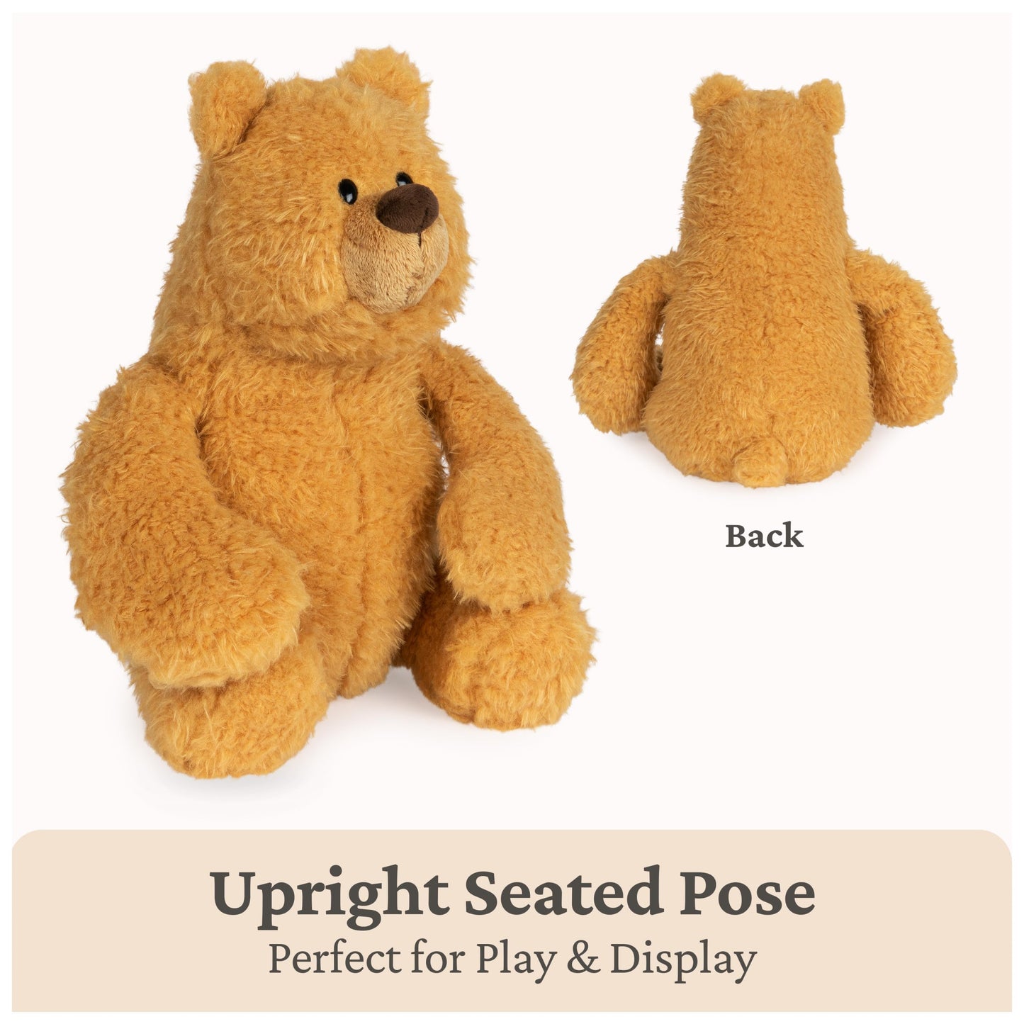 GUND Growler 11-Inch Classic Amber Teddy Bear Plush Toy for Ages 0+
