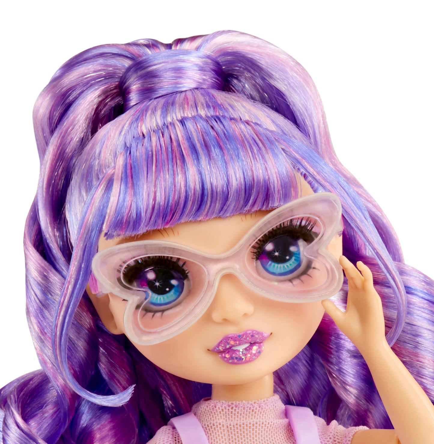 RAINBOW HIGH Creative Crystals Purple - 28 cm Purple Mannequin Doll with Crystal Accessory Kit, Ring for You, Resin Game, Gift for 8+ Years