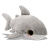 Puzzled Plush Shark Stuffed Animal - Soft Huggable Big Eyes Grey Shark, Adorable Playtime Shark Plush Toy, Cute Sea Life Cuddle Gifts, Soft Plush Doll