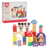 Just Play Disney Wooden Toys Mickey Mouse & Friends Block Set, 28-Piece Set Includes Mickey Mouse, Minnie Mouse, and Pluto, Kids Toys for Ages 18