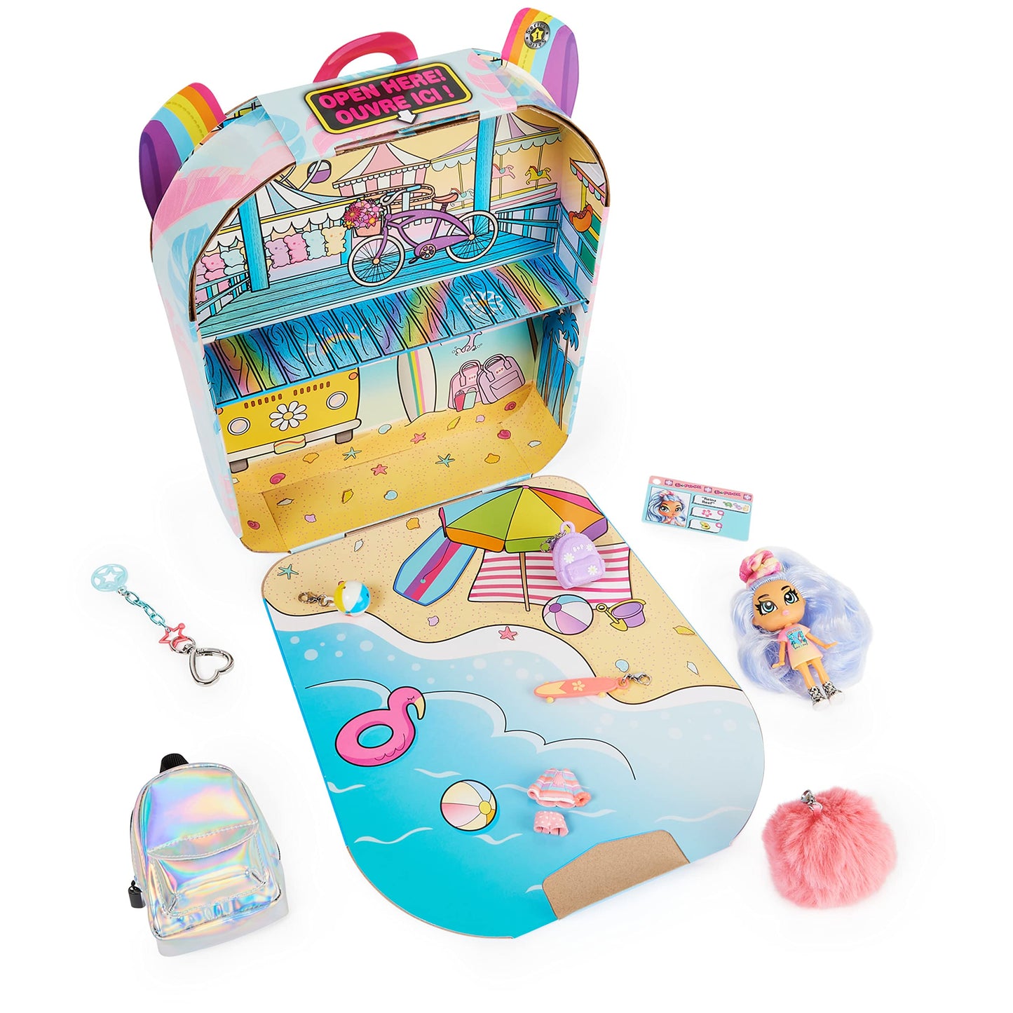 B Pack, Deluxe Reina Reef Collectible Doll and Playset with 11 Surprises, 3.5-inch, Kids Toys for Girls Ages 5 and Up