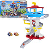 Paw Patrol Adventure Bay Lookout Tower Playset With 2 Die-Cast 1:55 Vehicles (Chase and Marshall): Twin Track Rescue Way 25 Pc Set With Launching
