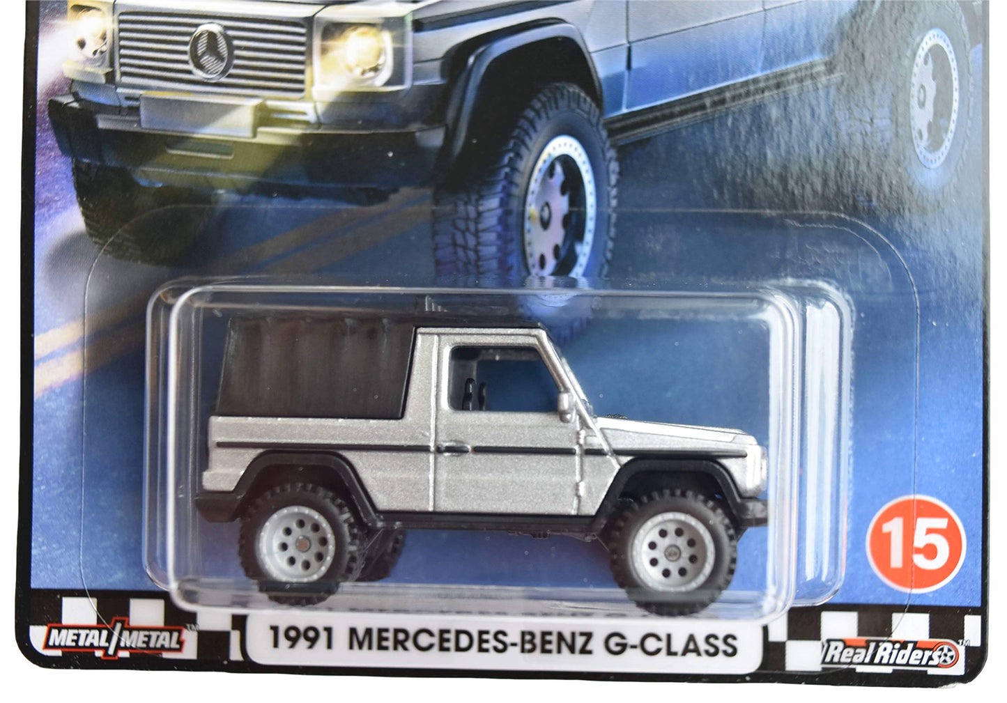 Hot Wheels Boulevard 1991 Mercedes Benz G Class, Silver/Black