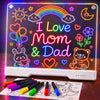 LED Drawing Board for Kids, 16-Inch Rechargeable Doodle Pad, 10 Color Modes,LED Note & Drawing Board, Birthday Gift for Girls Boys Teens