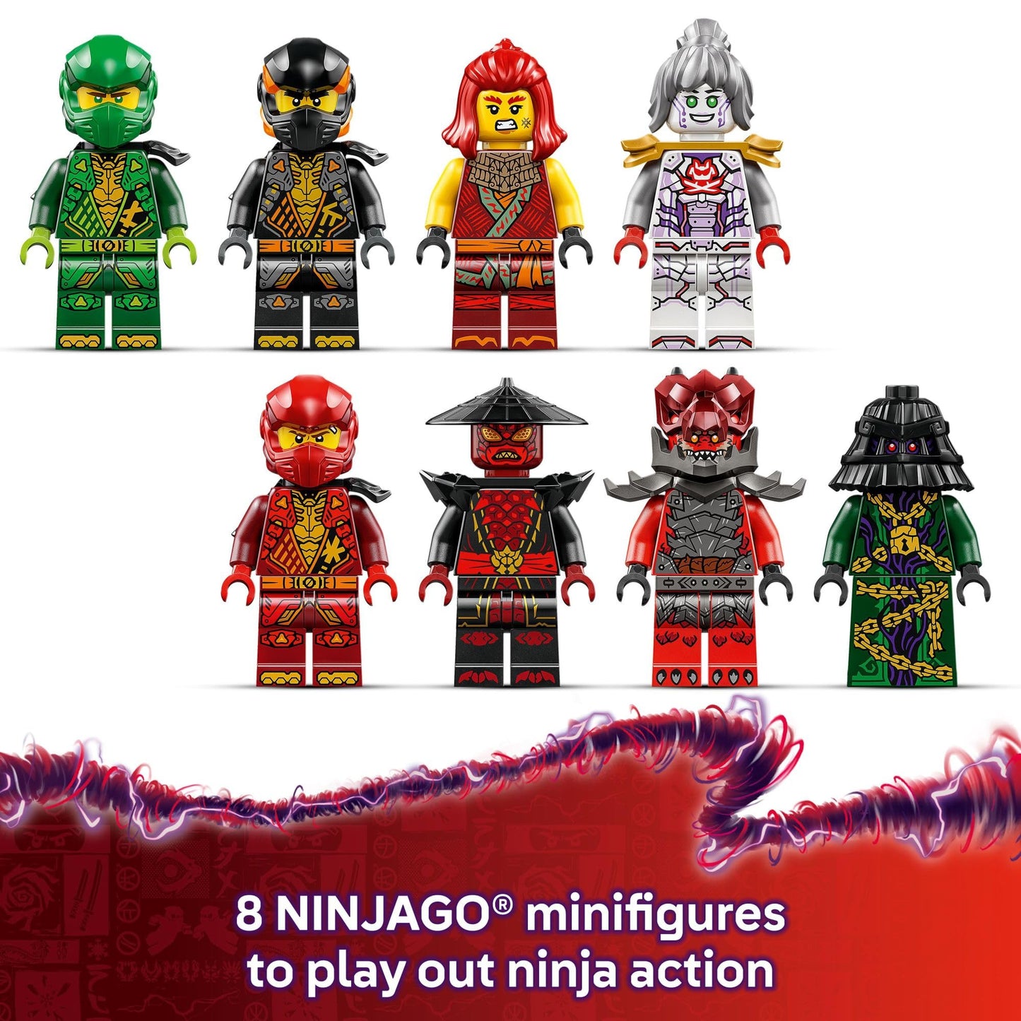 LEGO NINJAGO Arc Dragon of Focus Battle Playset - Kids Toy for Ages 9 and Up - Birthday Gift Idea for Boys and Girls - Dragons Rising Toy with 8