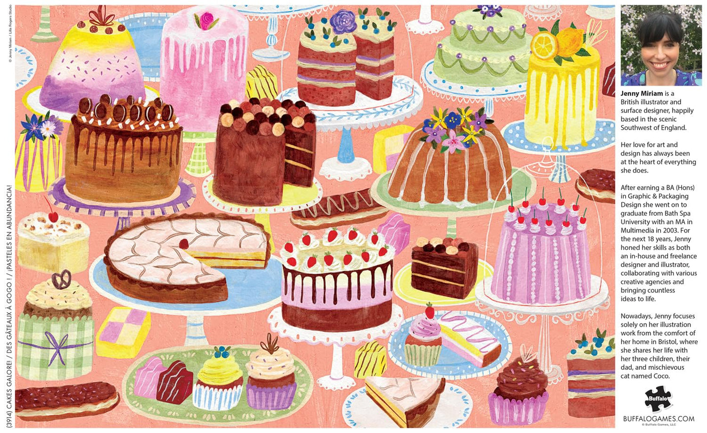 Buffalo Games - Bonjour Cakes Galore - 500 Piece Jigsaw Puzzle for Adults