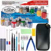 Testors Model Paint and Pixiss Model Accessory Kit - 10 Rich Enamel Paints - Fast Drying - Adheres to Plastic, Paper, Metal - Includes Essential Tools