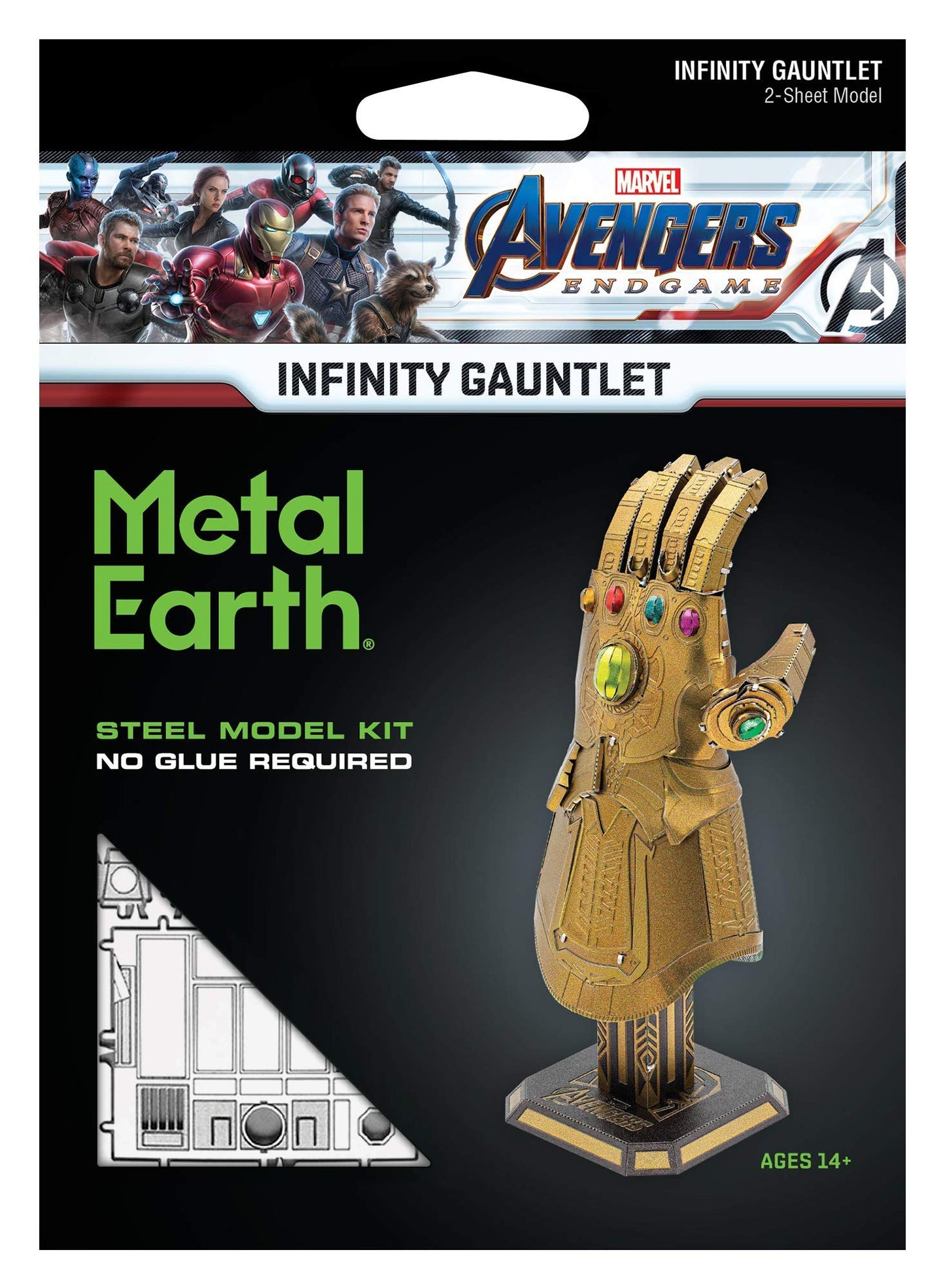 Fascinations Metal Earth Marvel Avengers Infinity Gauntlet 3D Metal Model Kit