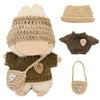 3-Piece Handcrafted 17cm Doll Clothes - Compatible with 5.91-6.7inch (17cm) Dolls as Accessories, Premium Dolls Outfit with Accessories, Hand