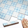 Halandar Dollhouse Flooring Tiles on 1/12 1/6 Scale Miniature Decor Accessories 32pcs Double-Sided