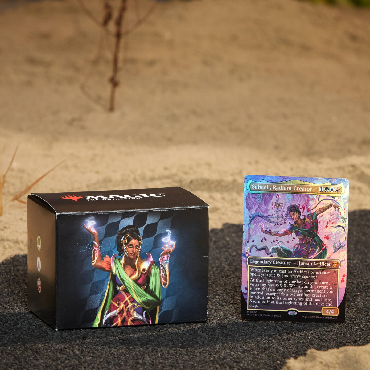 Magic: The Gathering Aetherdrift Commander Deck - Living Energy (100-Card Deck, 2-Card Collector Booster Sample Pack + Accessories)
