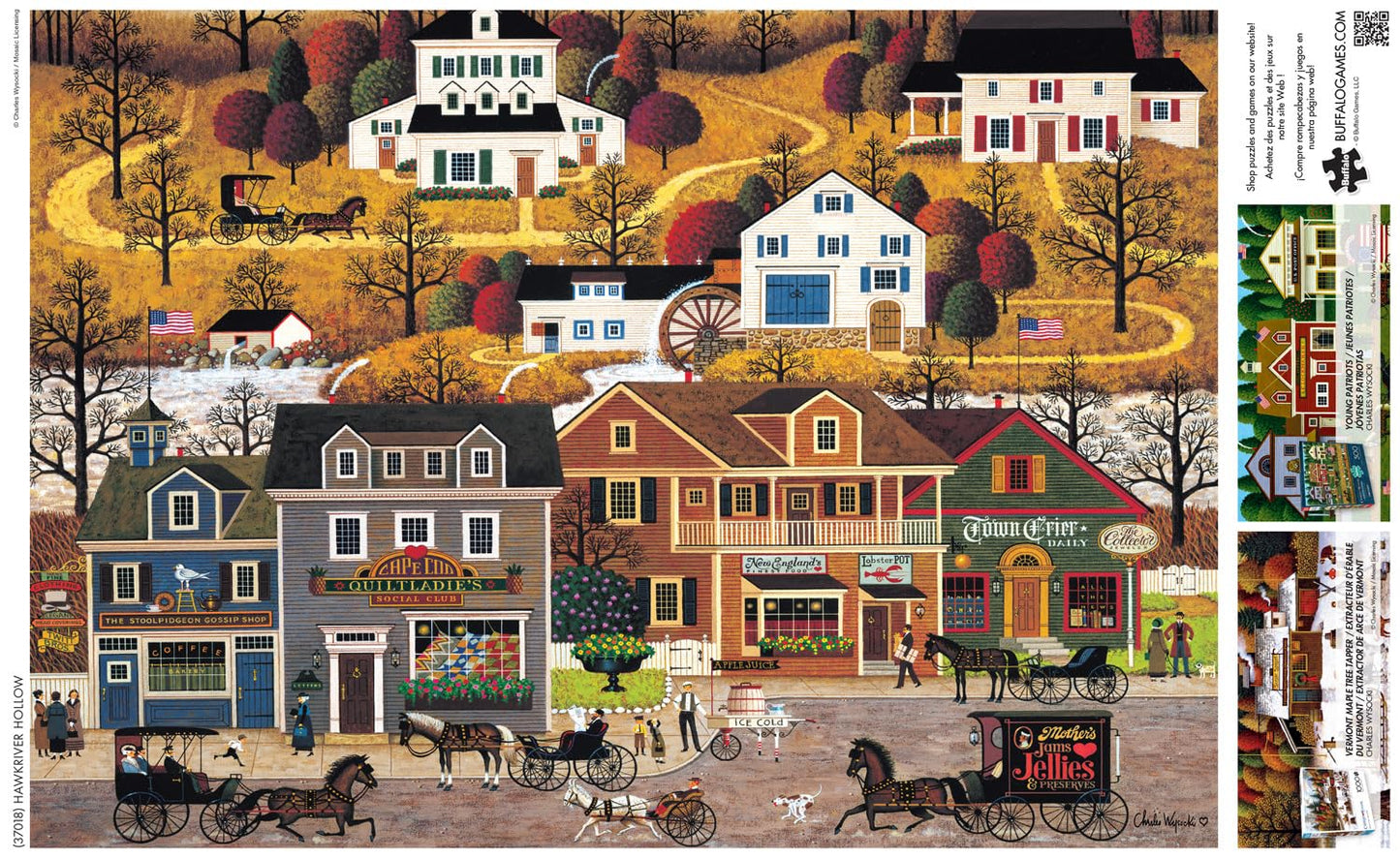 Buffalo Games - Charles Wysocki Hawk River - 500 Piece Puzzle for Adults
