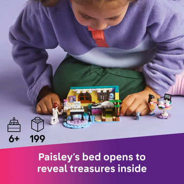 LEGO Friends Paisley's Room Building Toy - Pretend Play Set for Kids, Girls and Boys, Ages 6+ - with 2 Minidolls, Pet Bunny Figure, and Plushie-Style