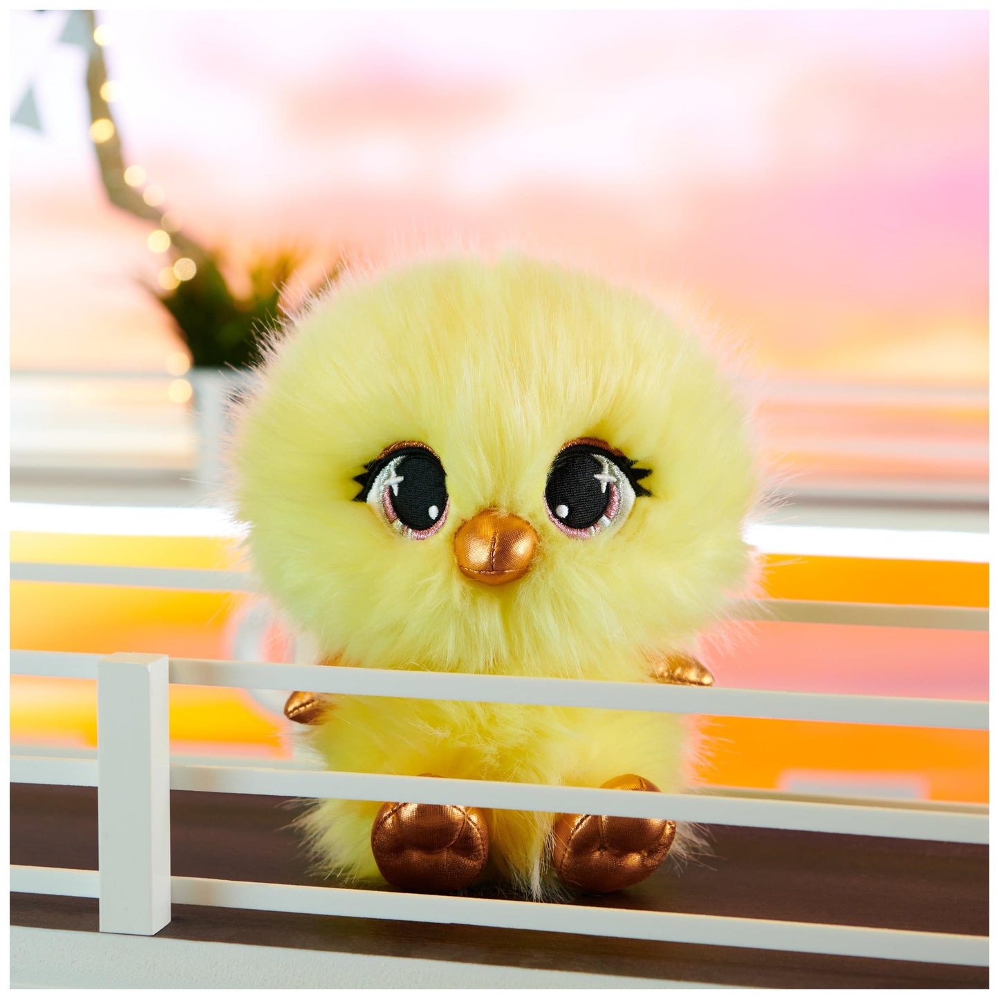 GUND P.Lushes Designer Fashion Pets Gia Fluffertin Premium Chick Stuffed Animal, Yellow, 6”
