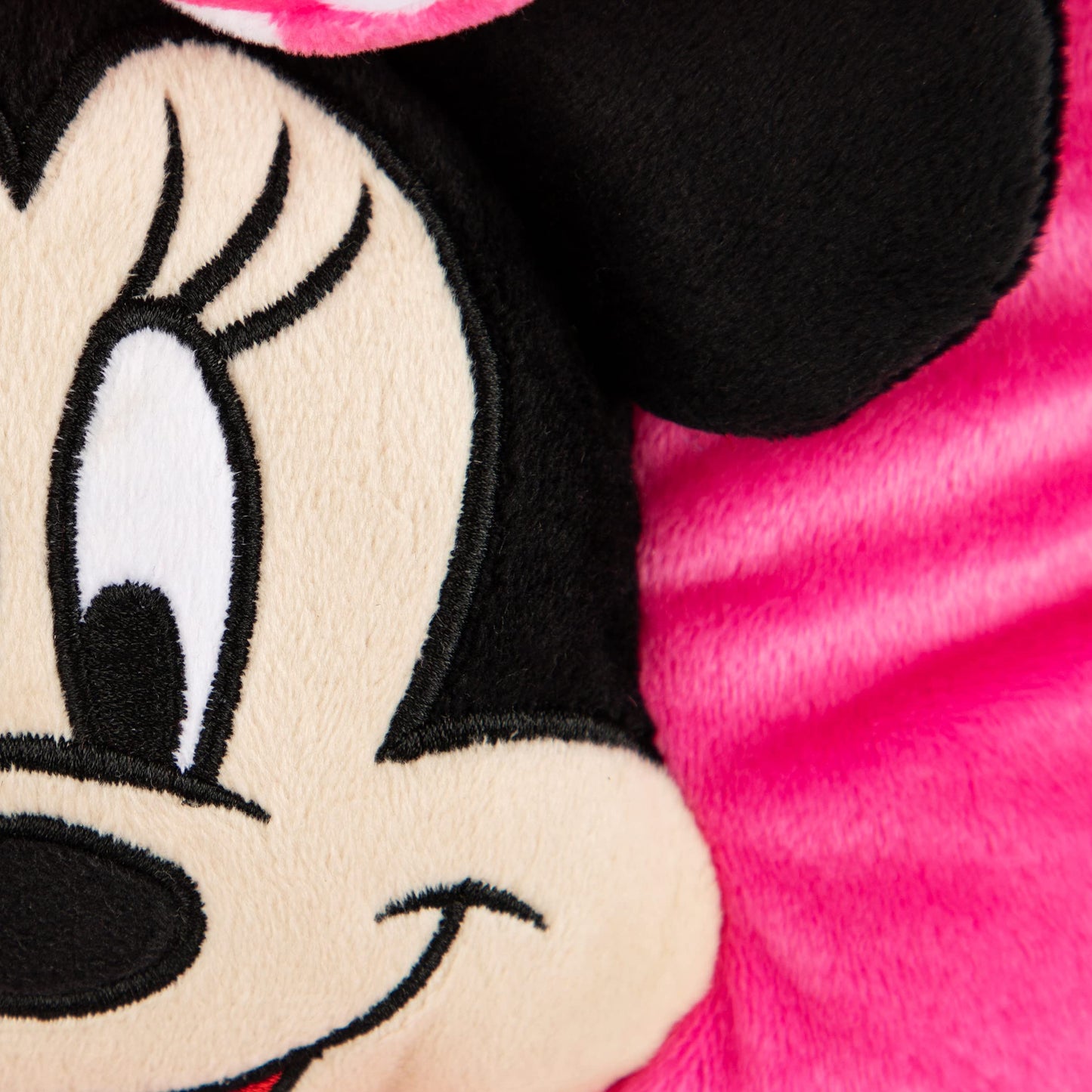 Jay Franco Disney Minnie Mouse Kids 3D Snuggle Pillow, 15 x 11 Inches - Super Soft Polyester Microfiber Plush Stuffed Animal, Gift for Kids, Pink